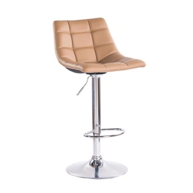 Tamboretes de barra Couro